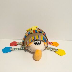 Nuby Luv n Care Sensory Baby Toy Clip Car Seat 2017 Plush Stuffed Animal Hedehog